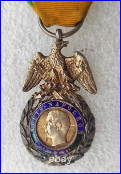 MEDAILLE MILITAIRE SECOND EMPIRE Napoleon III