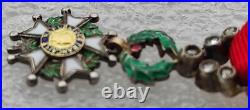 MEDAILLE MINIATURE LUXE OFFICIER ORDRE LEGION D' HONNEUR 4e ou 5e République