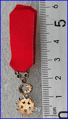 MEDAILLE MINIATURE LUXE OFFICIER ORDRE LEGION D' HONNEUR 4e ou 5e République