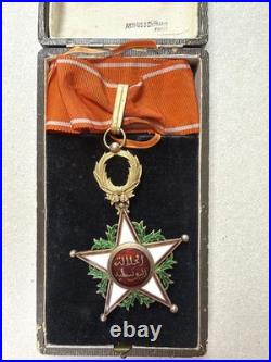 MEDAILLE ORDRE MAROC COMMANDEUR de l'ORDRE du OUISSAM EL ALAOUITE 2° Type A Ber