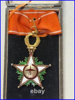 MEDAILLE ORDRE MAROC COMMANDEUR de l'ORDRE du OUISSAM EL ALAOUITE 2° Type A Ber