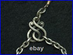 MÉDAILLE SAINTE HÉLÈNE 1821 NAPOLÉON I à SES COMPAGNONS AVEC SA CHAINE EN ARGENT