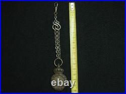 MÉDAILLE SAINTE HÉLÈNE 1821 NAPOLÉON I à SES COMPAGNONS AVEC SA CHAINE EN ARGENT