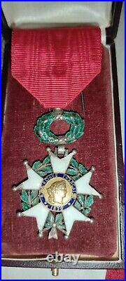 Magnifique Diplôme + tube + écrin + Légion d'Honneur 1870 1905 French Medal