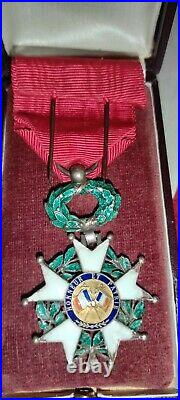 Magnifique Diplôme + tube + écrin + Légion d'Honneur 1870 1905 French Medal