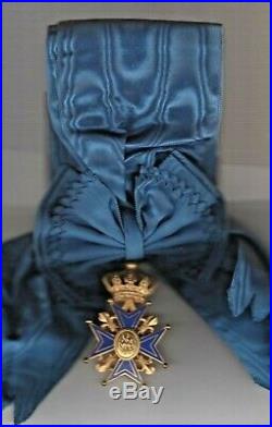 Magnifique Médaille ordre St. Georges de Bourgogne grand croix écharpe & croix