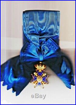 Magnifique Médaille ordre St. Georges de Bourgogne grand croix écharpe & croix