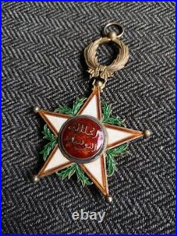 Maroc Ensemble Grand Croix De L'ordre Du Ouissam Alaouite Médaille Décoration