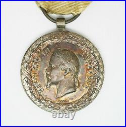 Med 004 Medaille Campagne Du Mexique Napoleon III 1862-1863 Barre