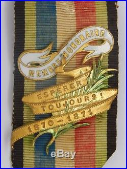 Med 439 Medaille Veteran 1870-1871 Bordeaux 8° Section
