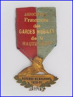 Med 516 Medaille Association Des Gardes Mobiles De La Haute-saone
