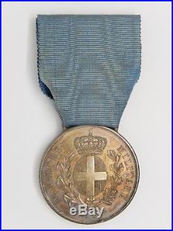 Med 595 Medaille Italie Valeur Militaire Sarde Al Valore Militare