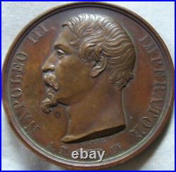 Med10137 Rare Medaille Siege De Rome 1848 Napoleon III Seditione Oppressa