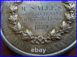 Med4967 Medaille Ministere De La Marine Ecole Normale Militaire 155° Ri 1889