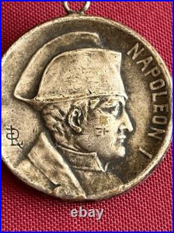 Médaille 1° Empire Napoléon Souvenir Sainte Hélène Waterloo Napoleonic War 1815