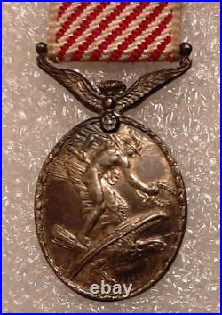 Médaille AFM George V MINIATURE Air Force Pilote 1918 argent UK GB DELANDE WWI