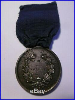 Médaille AL VALORE MILITARE de la Valeur Militaire Sarde Guerre d'Italie 1859
