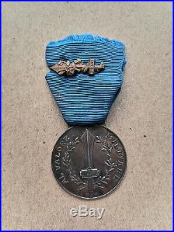 Médaille Al Valore Militare Campagne 1943-45 argent ABM RSI Medaglia Fascista