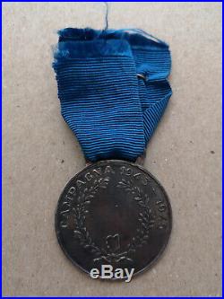 Médaille Al Valore Militare Campagne 1943-45 argent ABM RSI Medaglia Fascista