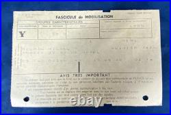 Médaille Algérie argent Michon Michel + documents militaires parachutiste 1950s