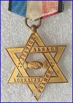 Medaille Alsace Lorraine Justice France