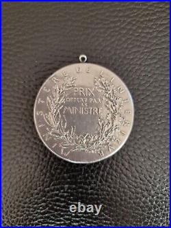 Medaille Ancienne Ministere De L Interieur En Argent Silver Rare