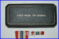 Medaille Anglaise Du Courage 1945-king's Medal For Courage-resistance-para-sas