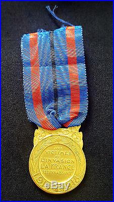 Médaille Aux Victimes de l'Invasion 1914-1918 La France Reconnaissante
