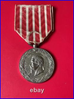 Médaille Campagne D'Italie 1859 Napoléon III. Argent Signe S. J (Stefano Johnson)