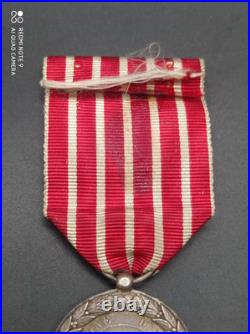 Médaille Campagne d'Italie Napoléon III en argent massif Poinçonné, fab E. FALOT
