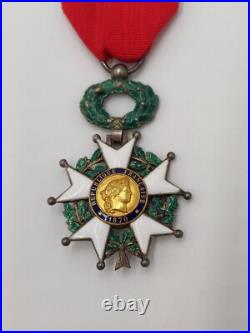 Médaille Chevalier Légion d'Honneur 1870 Or Napoléon 3 insigne décoration