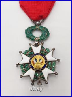 Médaille Chevalier Légion d'Honneur 1870 Or Napoléon 3 insigne décoration