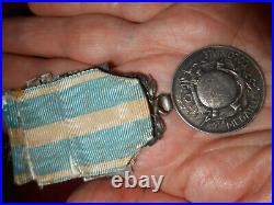 Médaille Coloniale/AgrafeClapet TUNISIE-ILES MARQUISES-NOUVELLE CALEDONIE Argent