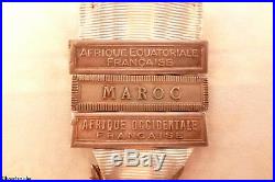 Medaille Coloniale Agrafes Aef Maroc Et Aof