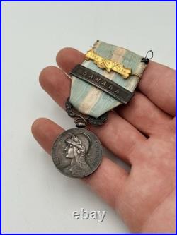 Médaille Coloniale En Argent Sahara 14-18