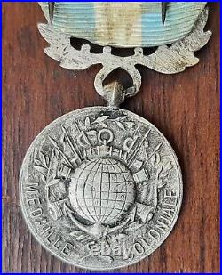 Médaille Coloniale agrafe SUD TUNISIEN Légion Étrangère ORIGINAL MEDAL