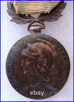 Médaille Coloniale argent 1er type AFRIQUE OCCIDENTALE FRANCAISE ORIGINAL MEDAL