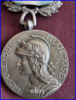 Médaille Coloniale argent Lemaire deux agrafes
