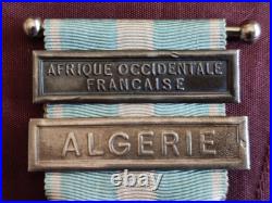 Médaille Coloniale argent Lemaire deux agrafes
