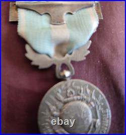 Médaille Coloniale argent Lemaire deux agrafes