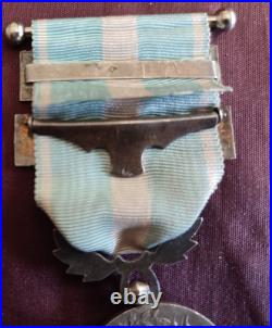 Médaille Coloniale argent Lemaire deux agrafes