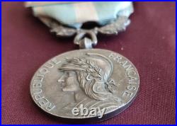 Médaille Coloniale argent Lemaire deux agrafes