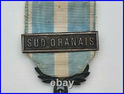 Médaille Coloniale, argent, barrette simple Sud-Oranais en metal argenté
