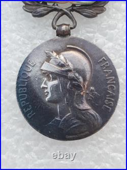 Médaille Coloniale, argent, barrettes à clapet Sahara et Algérie