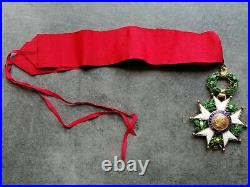 Médaille Commandeur Légion D Honneur Avec Ruban Origine Boucle Relief IV republi