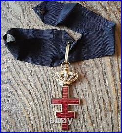 Médaille Commandeur Ordre Souverain et Militaire de Jérusalem en boite ORIGINAL