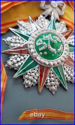 Médaille Commandeur Ordre du Nicham Iftikhar Tunisie Mohamed el Hadj 1902-1906