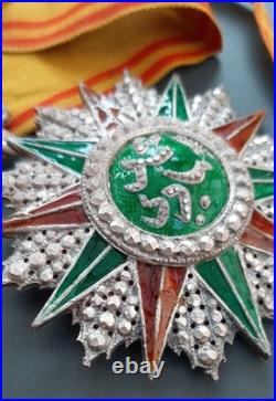 Médaille Commandeur Ordre du Nicham Iftikhar Tunisie Mohamed el Hadj 1902-1906