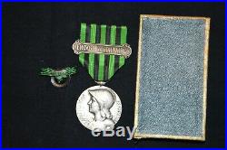 Medaille Commemorative Guerre De 1870/1871-argent-engage Volontaire- Avec Boite