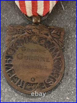 Médaille Commémorative WWI Rare Modèle Arthus Bertrand